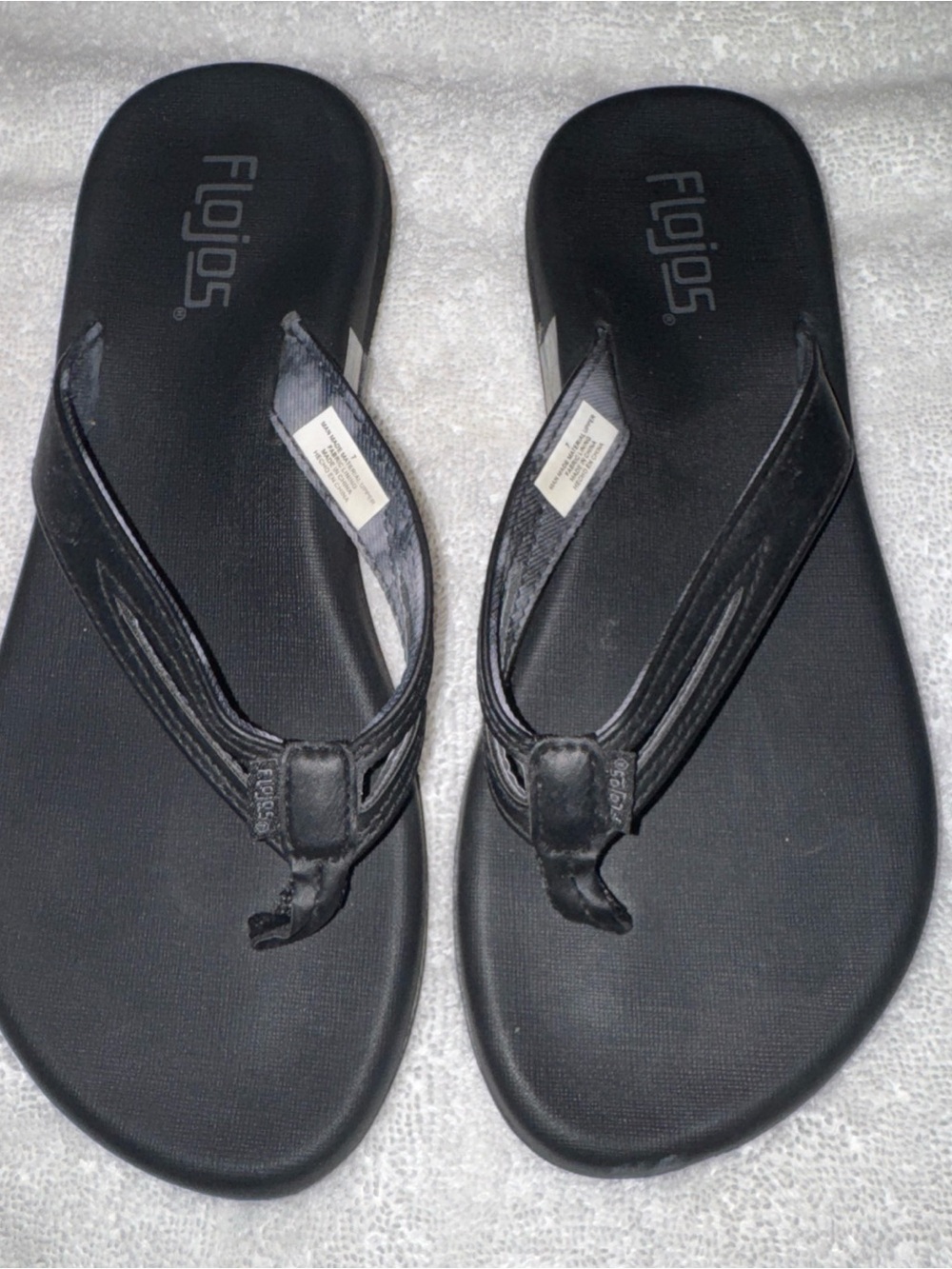 Flojos Black Women's Foam Flip Flops